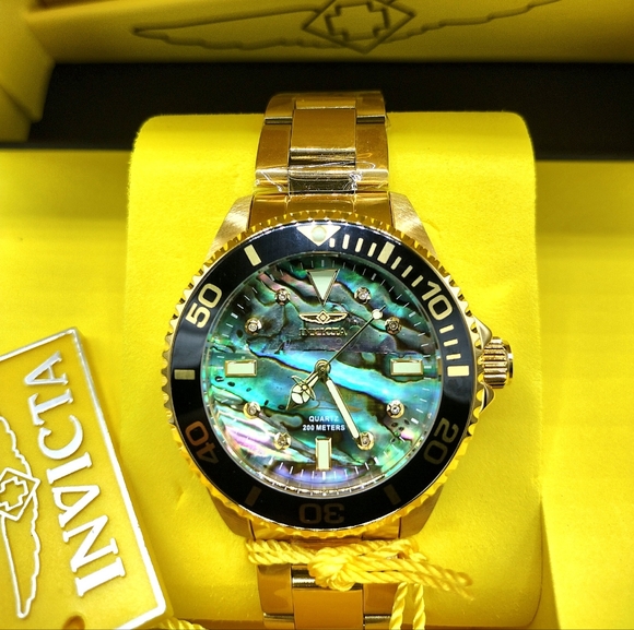 FIRM PRICE-NWOT Invicta Carat Diamond w/Abalone Dial Women's Watch(WATCH ONLY) - Picture 15 of 16